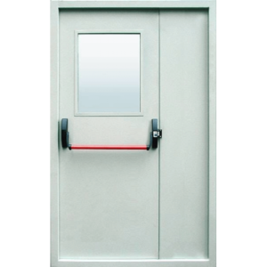 Противопожарная дверь с квадратным окном / серия FRM7510