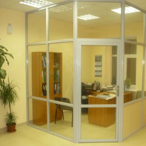 Противопожарная перегородка с оконным блоком / серия FRM5401